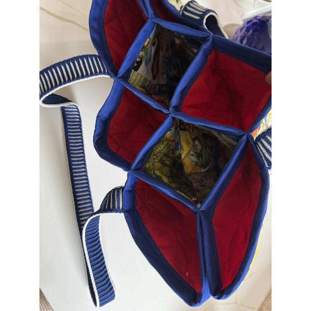 Star Wars quilted Tote Bag Yarn Carrier Jedi Spock 21x10” Handmade - Picture 4 of 5